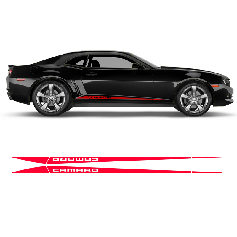 Side Stripes Triangle, Camaro 2010 - 2015 black