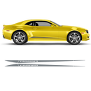 Side Stripes Triangle, Camaro 2010 - 2015 black