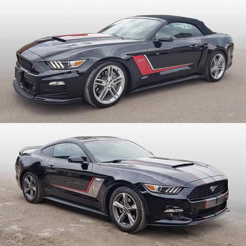 ROUSH Side Graphic Decals set, for Ford Mustang 2015 - 2017